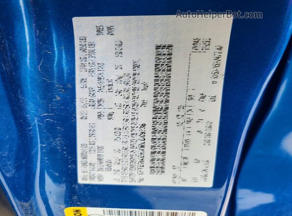 1FTER4EHXMLD09738 2021 FORD RANGER Blue Вид підкапотного простору