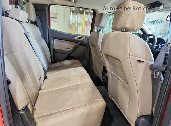 1FTER4FH0LLA13785 2020 FORD RANGER Red Vista de los asientos traseros