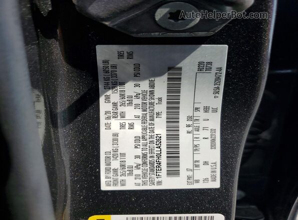 1FTER4FH0LLA52621 2020 FORD RANGER Gray Շարժիչի բաժամունքի տեսք