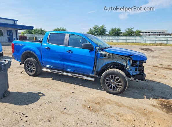 1FTER4FH1MLD36499 2021 FORD RANGER Синий Передняя правая четверть