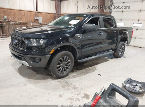 1FTER4FH3KLA74966 2019 FORD RANGER Black Առջևի ձախ երեք քառորդ տեսարան