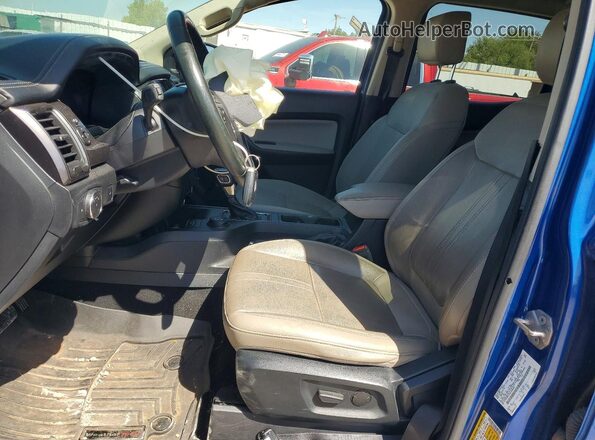 1FTER4FH3KLB00420 2019 FORD RANGER Blue Widok wnętrza z przodu