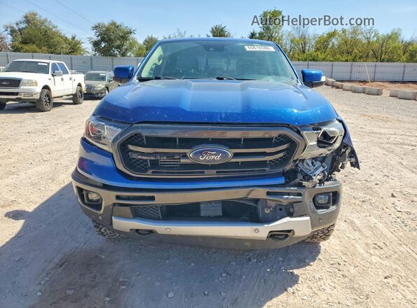 1FTER4FH3KLB00420 2019 FORD RANGER Blue Widok z przodu