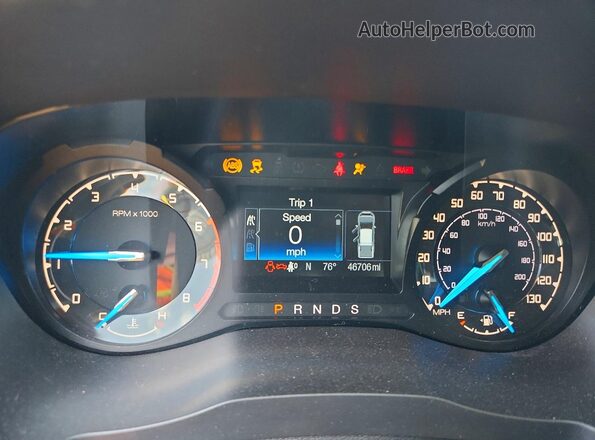 1FTER4FH3LLA33643 2020 FORD RANGER Серебряный Вид щитка приборов