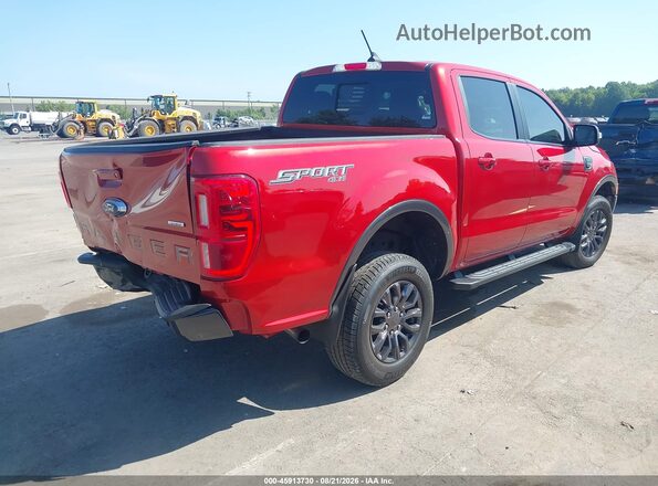 1FTER4FH4KLA33973 2019 FORD RANGER Red Задня права чверть