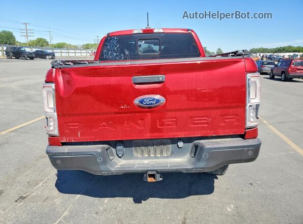 1FTER4FH4MLD43737 2021 FORD RANGER Red უკანა ხედი