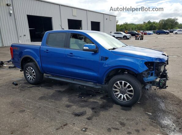 1FTER4FH5KLA01369 2019 FORD RANGER Синий Передняя правая четверть