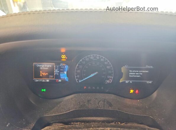 1FTER4FH5KLB05473 2019 FORD RANGER Silver Вид щитка приладів