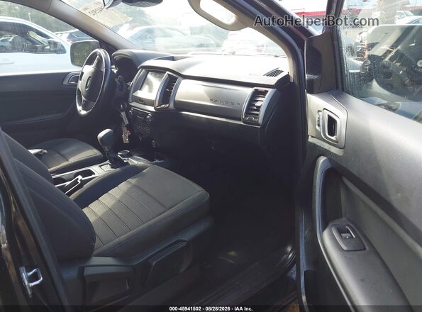 1FTER4FH5KLB10625 2019 FORD RANGER Черный Вид салона спереди