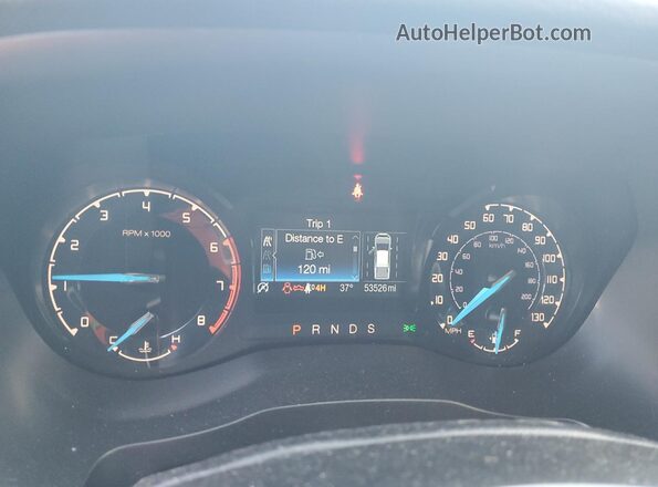1FTER4FH5KLB20040 2019 FORD RANGER Blue Instrument cluster view