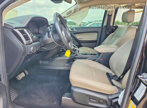 1FTER4FH5LLA13619 2020 FORD RANGER Black Front interior view