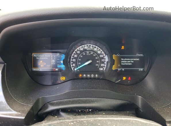 1FTER4FH6LLA16531 2020 FORD RANGER White Vista del cuadro de instrumentos