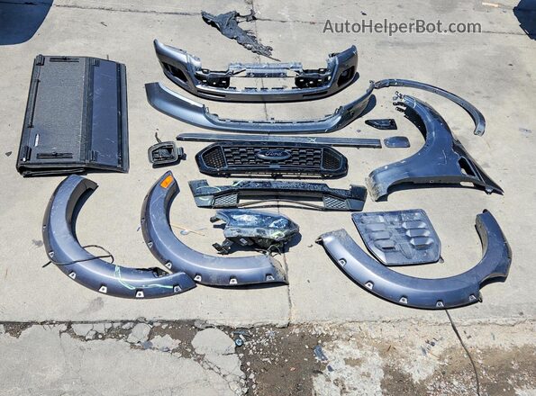 1FTER4FH6MLD72382 2021 FORD RANGER Серый Вид подкапотного пространства