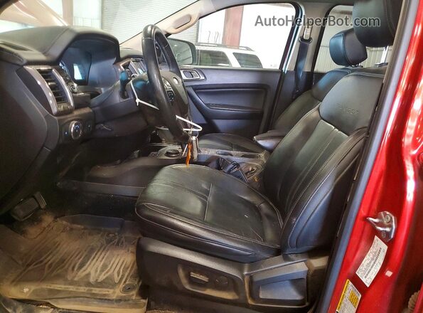 1FTER4FH7KLA17413 2019 FORD RANGER Red Front interior view