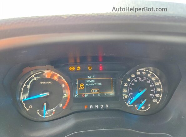1FTER4FH7LLA45455 2020 FORD RANGER Silver ხელსაწყოთა პანელის ხედი