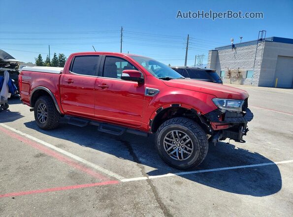 1FTER4FH7MLE05681 2021 FORD RANGER Burgundy Առջևի աջ