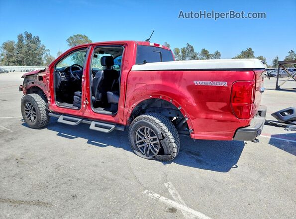 1FTER4FH7MLE05681 2021 FORD RANGER Burgundy Հետևի ձախ