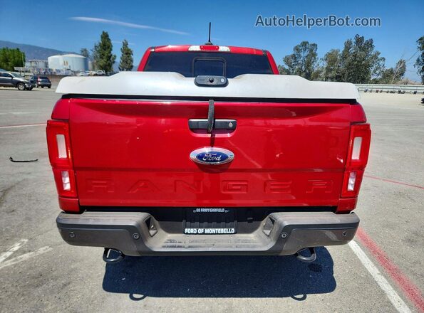 1FTER4FH7MLE05681 2021 FORD RANGER Burgundy Հետևի տեսք