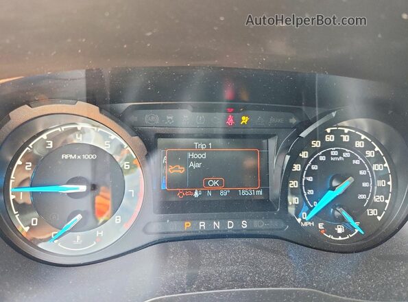 1FTER4FH7PLE19181 2023 FORD RANGER Silver ხელსაწყოთა პანელის ხედი