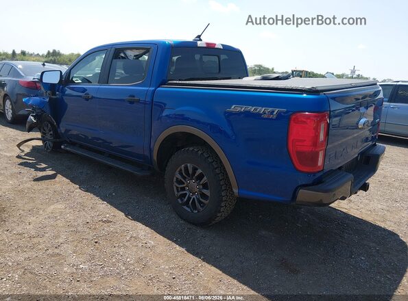 1FTER4FH9KLA22399 2019 FORD RANGER Синий Задняя левая четверть