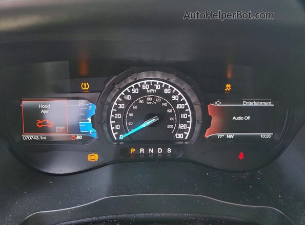 1FTER4FH9LLA69840 2020 FORD RANGER Black Widok zestawu wskaźników