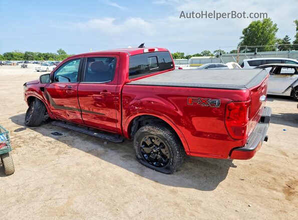 1FTER4FH9LLA95757 2020 FORD RANGER Maroon Задня ліва чверть