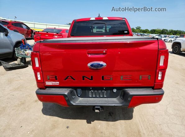 1FTER4FH9LLA95757 2020 FORD RANGER Maroon Вид ззаду