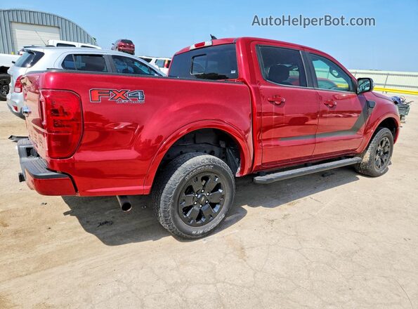 1FTER4FH9LLA95757 2020 FORD RANGER Maroon Задня права чверть