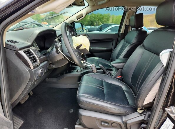 1FTER4FHXKLA22914 2019 FORD RANGER Brown Widok wnętrza z przodu