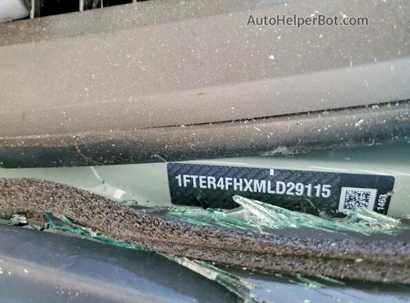 1FTER4FHXMLD29115 2021 FORD RANGER Серебряный Вид подкапотного пространства