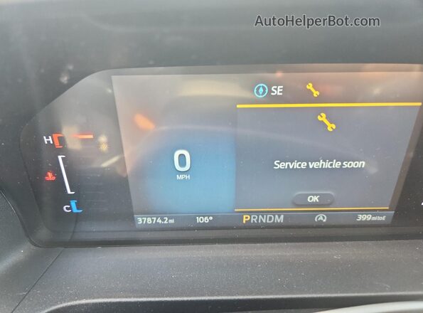 1FTER4GH0RLE03695 2024 FORD RANGER Gray Instrument cluster view