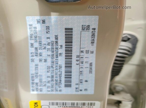 1FTER4HH0SLE17651 2025 FORD RANGER Tan Widok komory silnika
