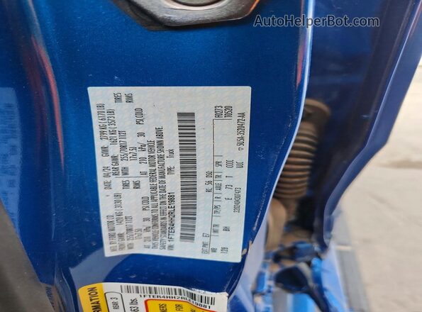 1FTER4HH2RLE19881 2024 FORD RANGER Blue Vista del compartimento del motor
