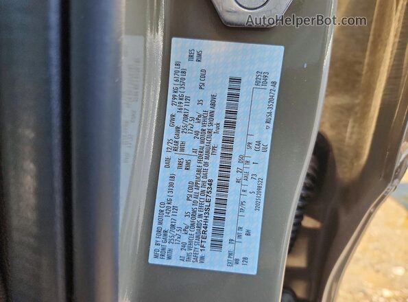 1FTER4HH3SLE75348 2025 FORD RANGER Tan ძრავის განყოფილების ხედი