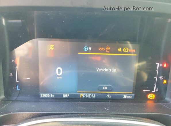 1FTER4HH4RLE59671 2024 FORD RANGER Gray Instrument cluster view