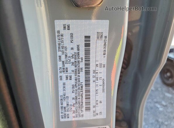 1FTER4HH4RLE59671 2024 FORD RANGER Gray Engine compartment view