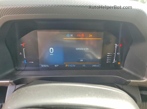 1FTER4HH4SLE75066 2025 FORD RANGER Gray ხელსაწყოთა პანელის ხედი