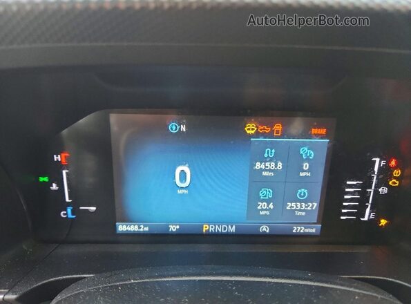 1FTER4HPXRLE62338 2024 FORD RANGER Gray Instrument cluster view