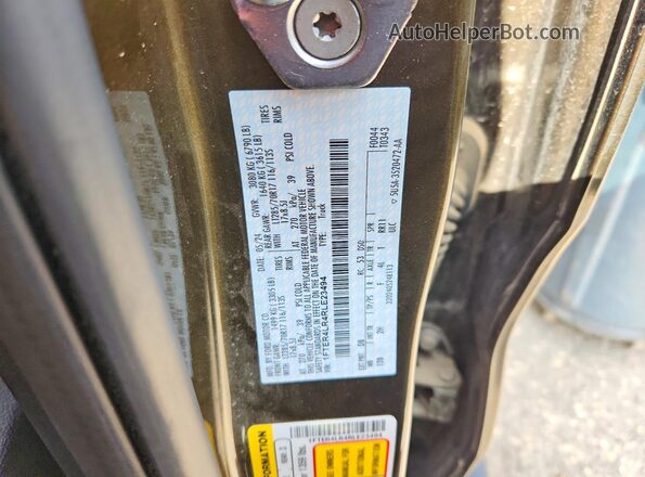1FTER4LR4RLE23494 2024 FORD RANGER Зеленый Вид наклейки с VIN-кодом