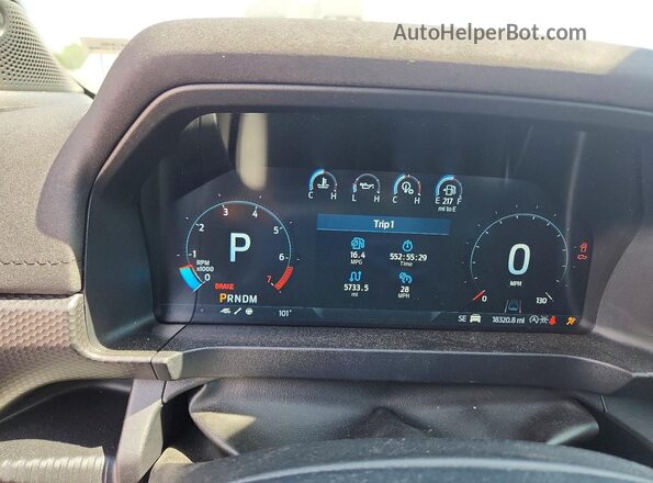 1FTER4LR6RLE02324 2024 FORD RANGER Серый Вид щитка приборов