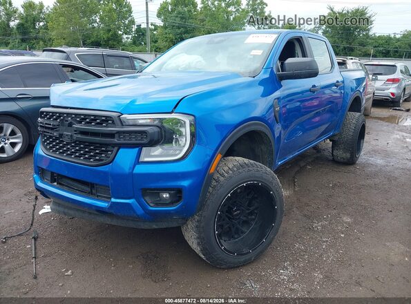 1FTER4PH7RLE43403 2024 FORD RANGER Синий Передняя левая четверть