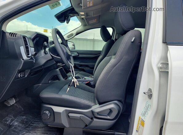 1FTER4PH8SLE28656 2025 FORD RANGER Белый Вид салона спереди