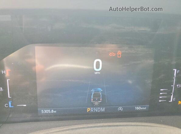 1FTER4PH8SLE64122 2025 FORD RANGER White Вид щитка приладів