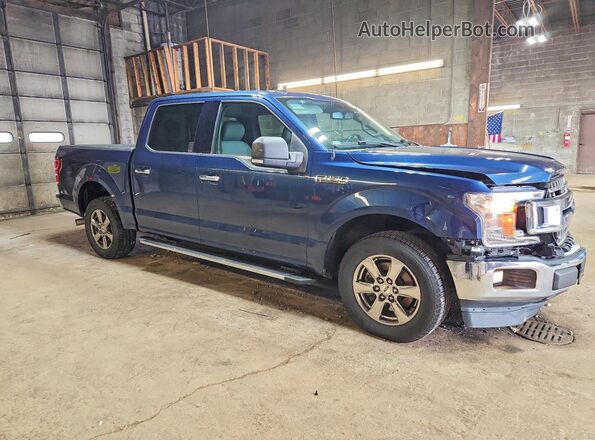 1FTEW1C42LKE39959 2020 FORD F150 Blue Передня права чверть