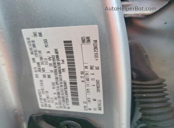 1FTEW1C45KFB20451 2019 FORD F150 Silver Շարժիչի բաժամունքի տեսք