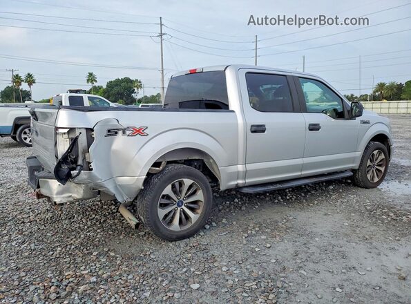 1FTEW1C46KFB58982 2019 FORD F150 Silver Trasero derecho
