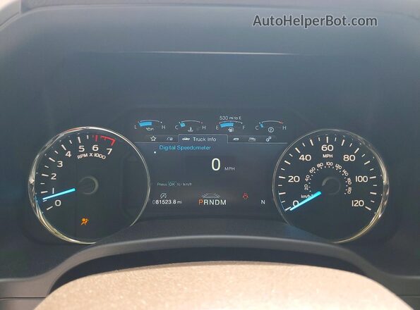 1FTEW1C47KFB88329 2019 FORD F150 Белый Вид щитка приборов