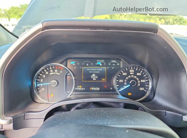 1FTEW1C48LFB62128 2020 FORD F150 Black Instrument cluster view