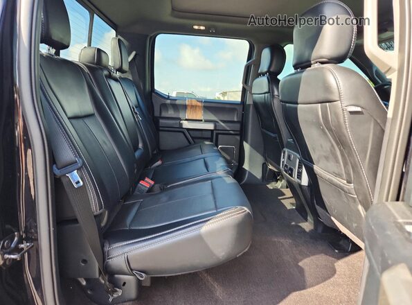 1FTEW1C48LFB62128 2020 FORD F150 Black Rear seats view