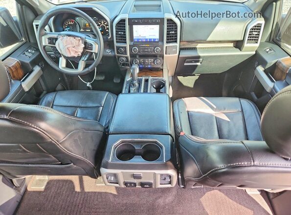 1FTEW1C48LFB62128 2020 FORD F150 Black Dashboard view